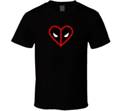 Deadpool Heart Comic Book Hero Movie Fan Favorite T Shirt Deadpool Heart Comic Book Hero Movie Fan Favorite T Shirt