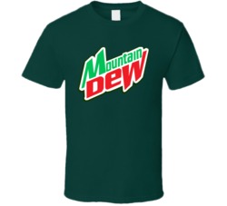 Mountain Dew Soda Drink Green T Shirt Mountain Dew Soda Drink Green T Shirt