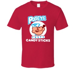 Popeye Candy Cigarette T Shirt Popeye Candy Cigarette T Shirt