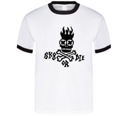 Skate Or Die Symbol Derby 80S Game T Shirt Skate Or Die Symbol Derby 80S Game T Shirt