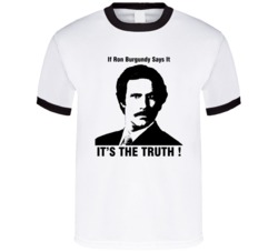 Anchorman Ron Burgundy Will Ferrel Movie T Shirt Anchorman Ron Burgundy Will Ferrel Movie T Shirt