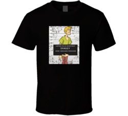 Shaggy Mugshot Scooby Doo Cartoon Fan Art T Shirt Shaggy Mugshot Scooby Doo Cartoon Fan Art T Shirt
