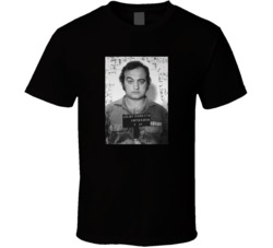 John Belushi Mugshot Comedy Actor Fan T Shirt John Belushi Mugshot Comedy Actor Fan T Shirt