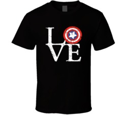 Civil War Love Captain America Comic Superhero Distressed Style Fan T Civil War Love Captain America Comic Superhero Distressed Style Fan T