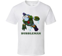 Bubbleman Robot Megaman Video Game T Shirt Bubbleman Robot Megaman Video Game T Shirt