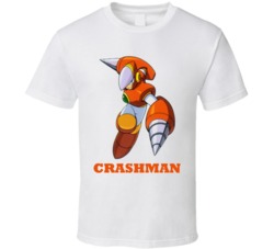 Crashman Robot Megaman Video Game T Shirt Crashman Robot Megaman Video Game T Shirt