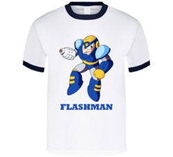 Flashman Robot Megaman Video Game T Shirt Flashman Robot Megaman Video Game T Shirt