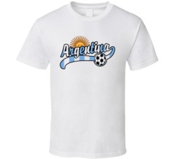 Argentina world cup soccer t shirt