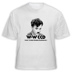 What Would Charlie Chaplin WWJD T Shirt What Would Charlie Chaplin WWJD T Shirt