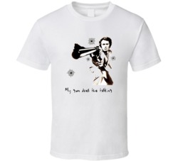 Dirty Harry My Gun Does The Talking Bullet Holes T Shirt Dirty Harry My Gun Does The Talking Bullet Holes T Shirt
