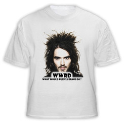 Russell Brand Movie Star WWJD T Shirt
