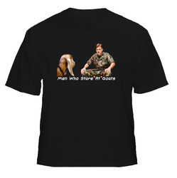 Men Who Stare At Goats George Clooney Movie T Shirt