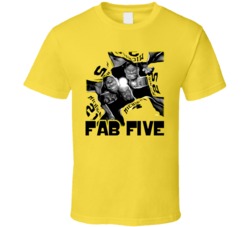 Fab Five Basketball Webber Jalen Rose T Shirt