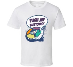 Cool Simon Says Push My Buttons Funny T Shirt