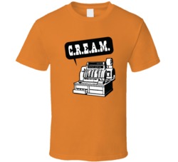 Cream Cash Rules Everything Around Me Funny T Shirt