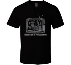 Obey Television Is For Learning Funny T Shirt Obey Television Is For Learning Funny T Shirt