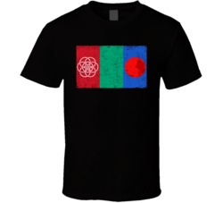 Mars Earth Flag Mash Up Space Exploration Fan T Shirt Mars Earth Flag Mash Up Space Exploration Fan T Shirt