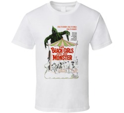 The Beach Girls And The Monster Retro Horror Movie T Shirt The Beach Girls And The Monster Retro Horror Movie T Shirt