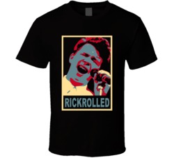 Rick Rolled Funny Youtube Fad T Shirt