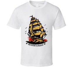 Cool Sailing Retro Homeward Boat T Shirt Cool Sailing Retro Homeward Boat T Shirt