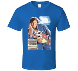 Teen Wolf Too Movie Poster Blue Ringer T Shirt Teen Wolf Too Movie Poster Blue Ringer T Shirt