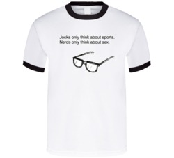 Nerds Vs Jocks Funny T Shirt
