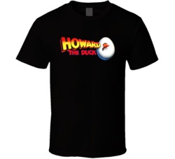 Howard The Duck Movie Retro Black T Shirt Howard The Duck Movie Retro Black T Shirt
