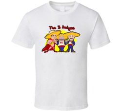 Three Amigos Cartoon White T Shirt Three Amigos Cartoon White T Shirt