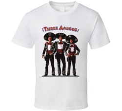 Three Amigos Movie Poster White T Shirt Three Amigos Movie Poster White T Shirt