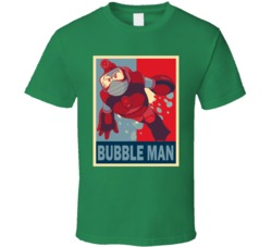 Bubble Man Mega Man Boss Video Game NES T Shirt Bubble Man Mega Man Boss Video Game NES T Shirt