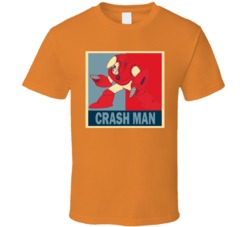 Crash Man Mega Man Boss Video Game NES T Shirt Crash Man Mega Man Boss Video Game NES T Shirt