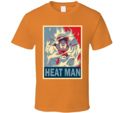 Heat Man Mega Man Boss Video Game NES T Shirt Heat Man Mega Man Boss Video Game NES T Shirt