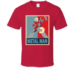 Metal Man Mega Man Boss Video Game NES T Shirt Metal Man Mega Man Boss Video Game NES T Shirt