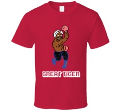 Great Tiger Mike Tyson's Punch Out NES Video Game 80s T Shirt Great Tiger Mike Tyson's Punch Out NES Video Game 80s T Shirt