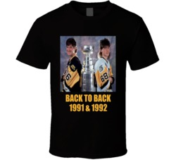 Pittsburgh Hockey Back To Back Champions Lemieux Jagr 90s T Shirt Pittsburgh Hockey Back To Back Champions Lemieux Jagr 90s T Shirt