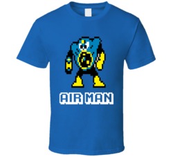 Air Man Mega Man 2 Robot Enemy NES Video Game T Shirt Air Man Mega Man 2 Robot Enemy NES Video Game T Shirt