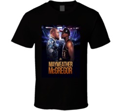 Connor McGregor Vs Mayweather Fighting Boxing Match Poster T Shirt Connor McGregor Vs Mayweather Fighting Boxing Match Poster T Shirt