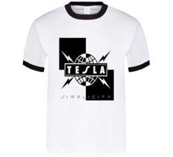 Tesla Simplicity Album Cover Retro Rock 80s Music T Shirt Tesla Simplicity Album Cover Retro Rock 80s Music T Shirt