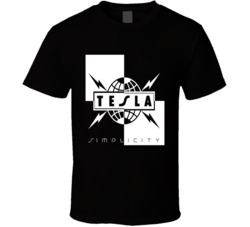 Tesla Simplicity Album Cover Retro Rock Music 80s T Shirt Tesla Simplicity Album Cover Retro Rock Music 80s T Shirt