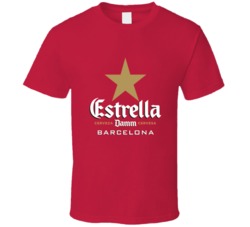Estrella Beer Damm Barcelona Alcohol Drink T Shirt Estrella Beer Damm Barcelona Alcohol Drink T Shirt