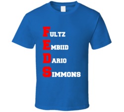 Feds Philadelphia Basketball Team Fultz Embiid Dario Simmons T Shirt Feds Philadelphia Basketball Team Fultz Embiid Dario Simmons T Shirt