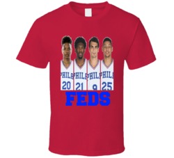 The Feds Fultz Embiid Dario Simmons Philadelphia Basketball T Shirt The Feds Fultz Embiid Dario Simmons Philadelphia Basketball T Shirt