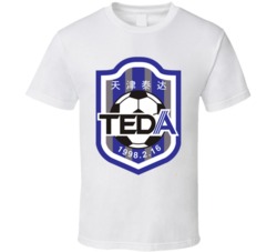 Tianjin Teda Fc Football Club Chinese Super League Soccer Team T Shirt Tianjin Teda Fc Football Club Chinese Super League Soccer Team T Shirt