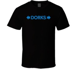Dorks Arrow Pointing I'm With Funny Geek T Shirt