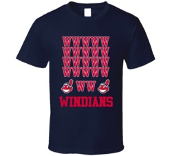 Cleveland Indians Windians 22 Wins In A Row Streak Baseball T Shirt