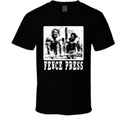Arnold Schwarzenegger Fence Press Body Builder Muscle Actor T Shirt Arnold Schwarzenegger Fence Press Body Builder Muscle Actor T Shirt