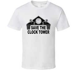 Save The Clock Tower Back To The Future Movie T Shirt Save The Clock Tower Back To The Future Movie T Shirt