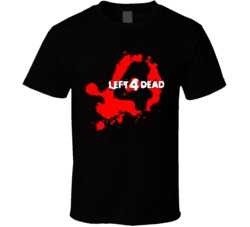 Left 4 Dead Video Game Horror Zombie T Shirt Left 4 Dead Video Game Horror Zombie T Shirt