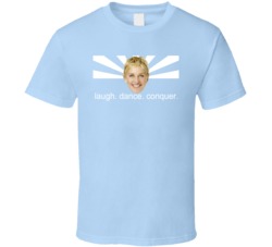 Ellen Degeneres Flag Laugh Dance Conquer T Shirt Ellen Degeneres Flag Laugh Dance Conquer T Shirt
