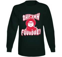A Christmas Story Ralphie Ohhh Fudge Swear Word Long Sleeve T Shirt